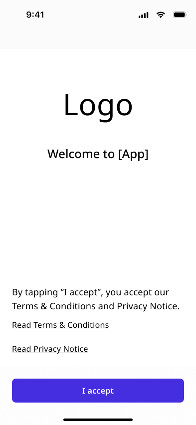 Welcome Screen